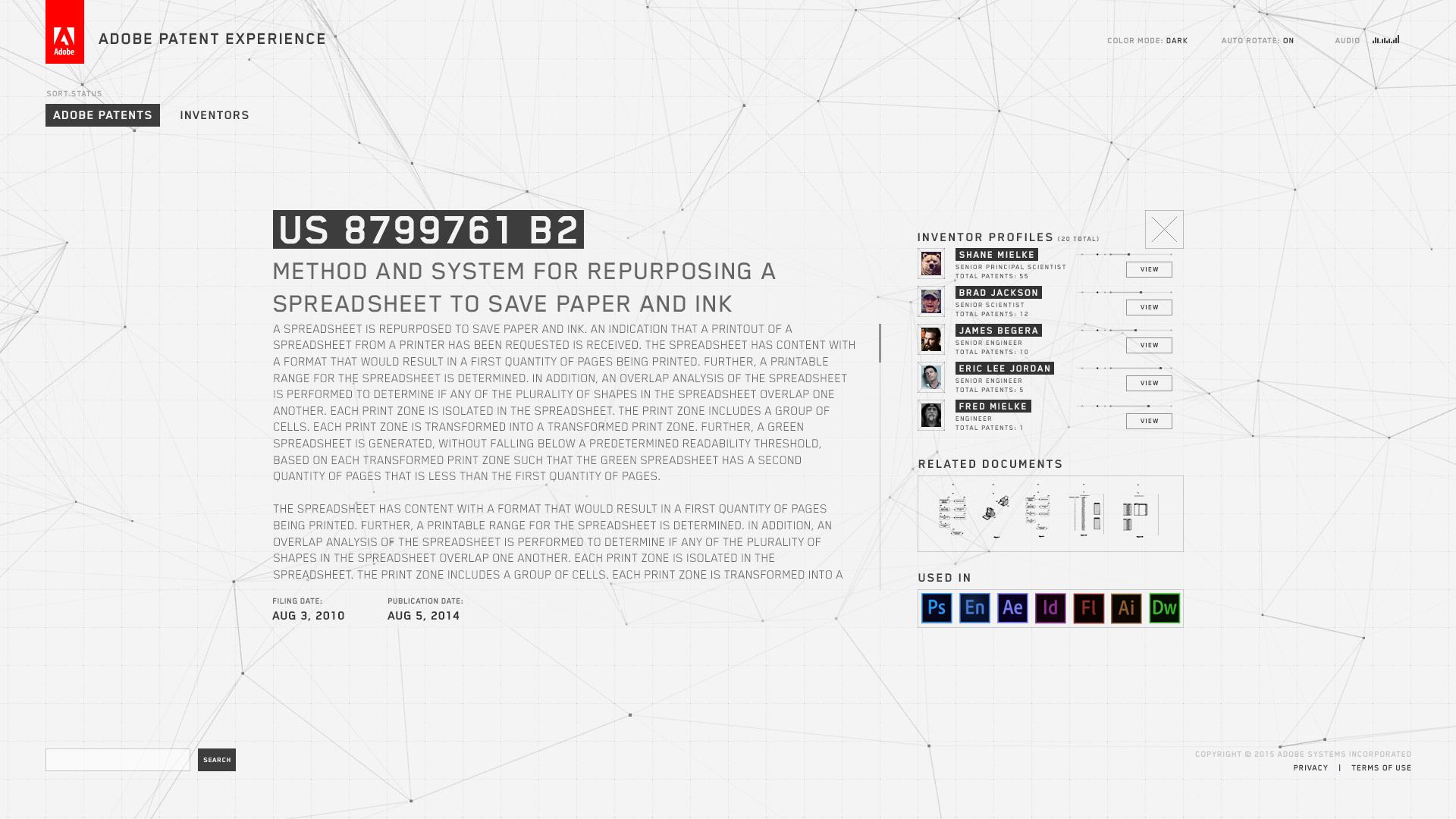 Adobe Patent Experience