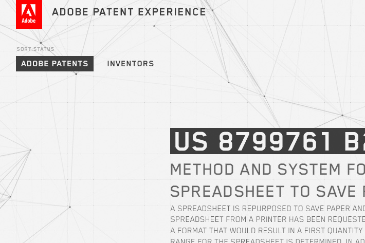 Adobe Patent Experience