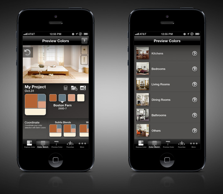 Behr Colorsmat Mobile Application