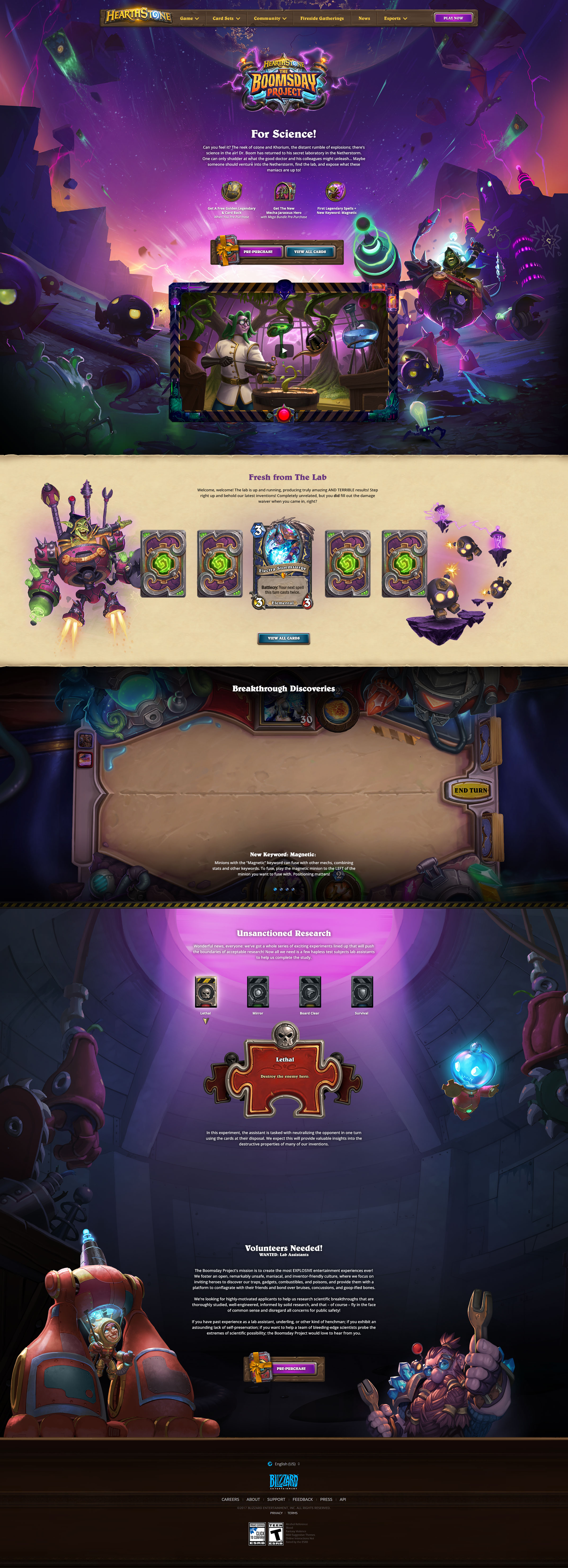 Blizzard - Hearthstone - The Boomsday Project