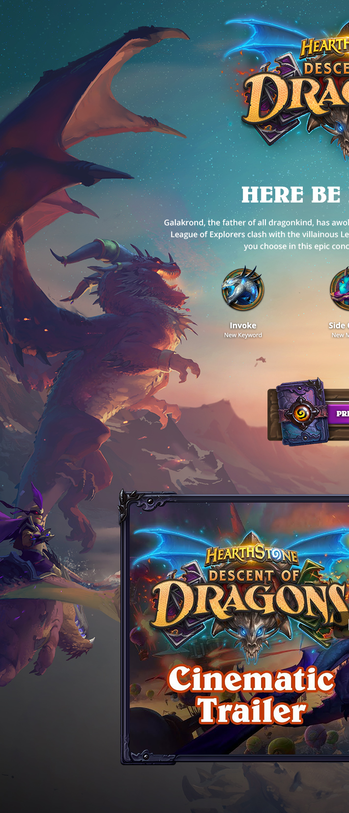 Blizzard - Hearthstone - Descent of Dragons