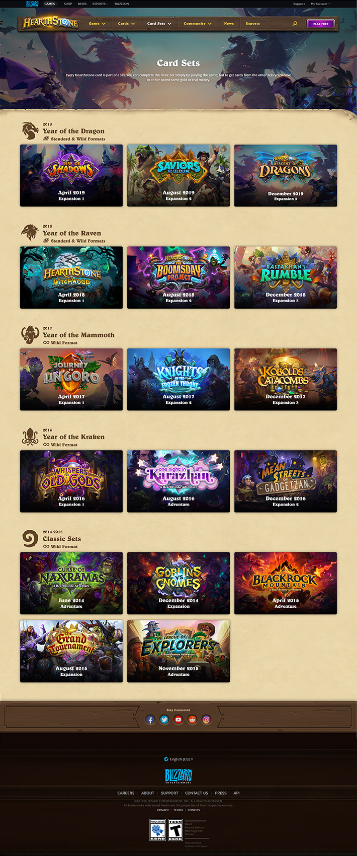 Blizzard - Hearthstone - Descent of Dragons