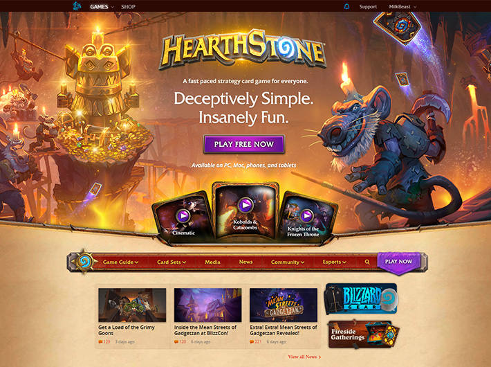 Blizzard - Hearthstone - New Player Portal