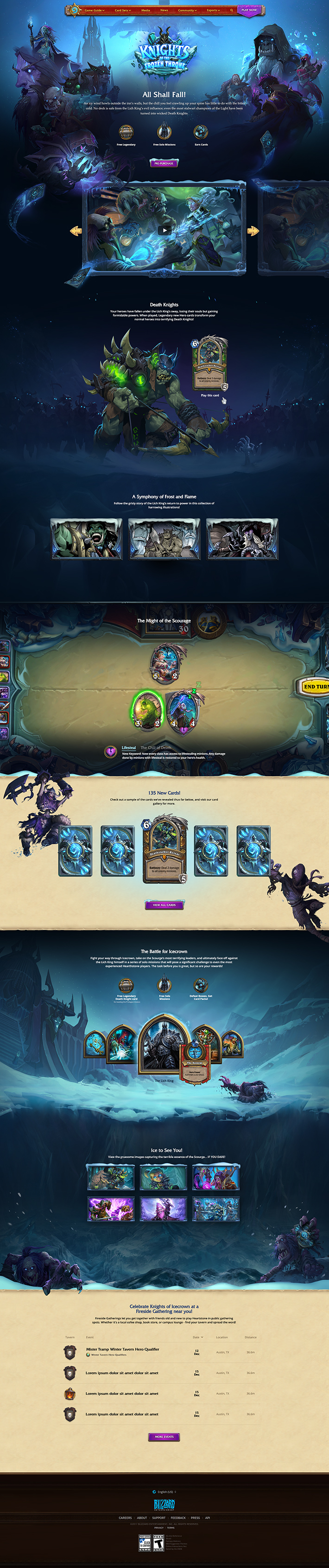 Blizzard - Hearthstone - Knights of the Frozen Throne