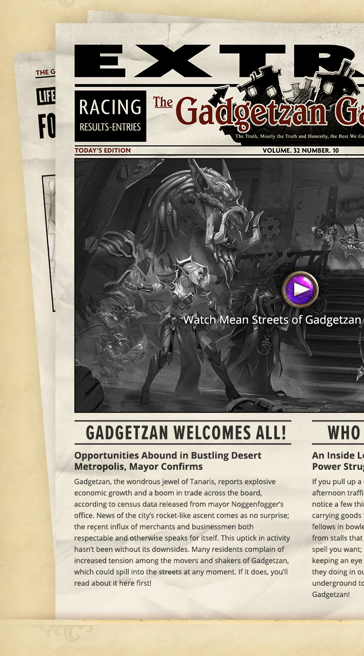 Blizzard - Hearthstone - Mean Streets of Gadgetzan