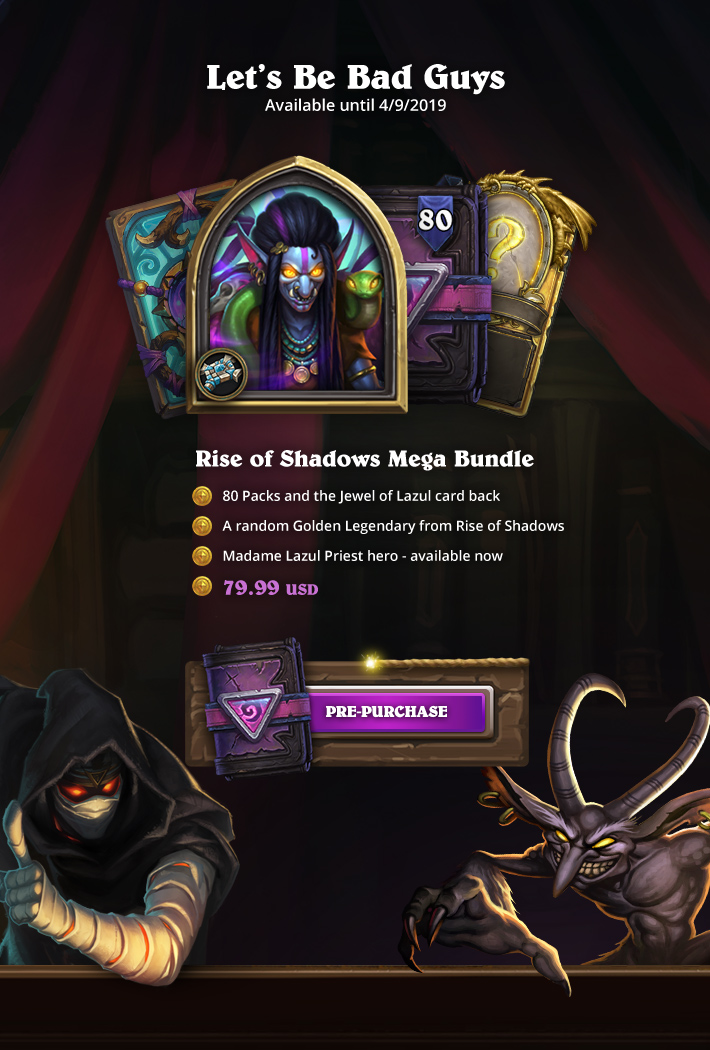Blizzard - Hearthstone - Rise of Shadows