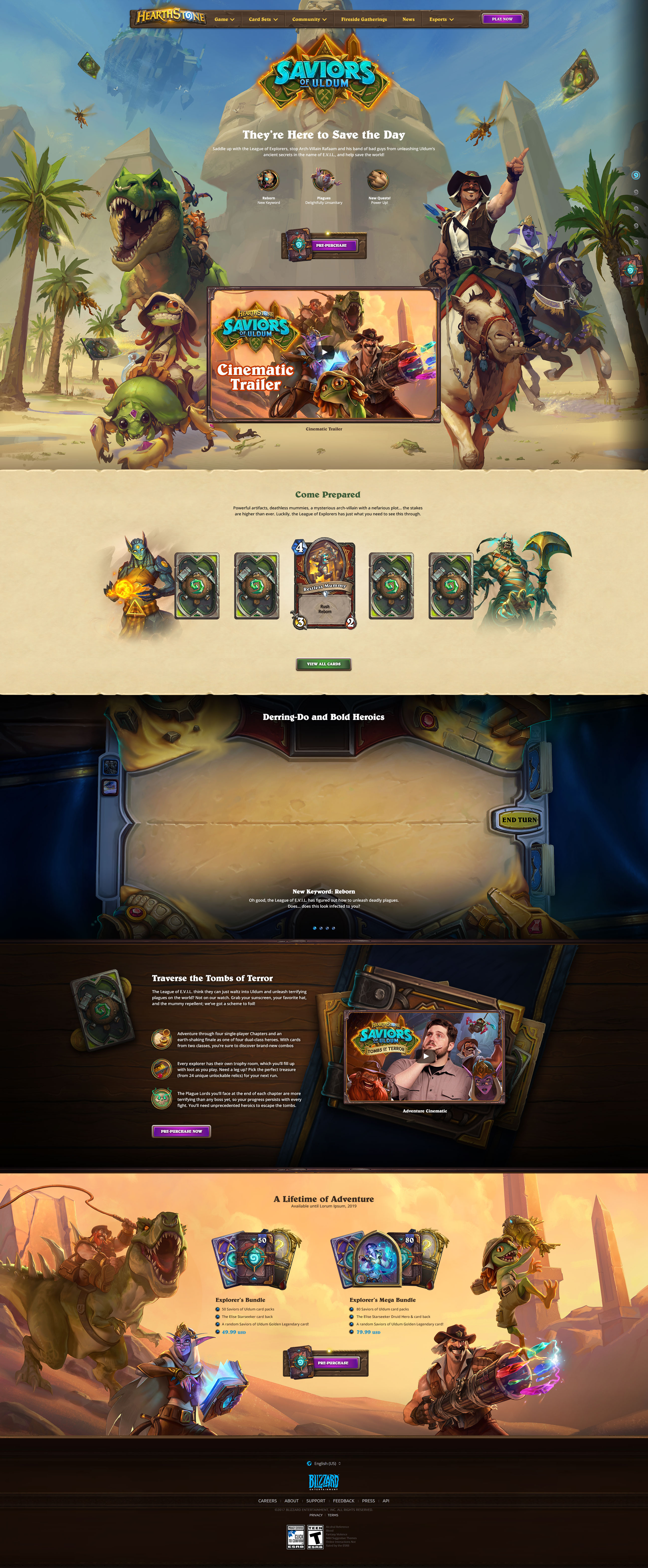 Blizzard - Hearthstone - Saviors of Uldum