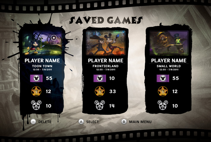 Epic Mickey 2: The Power of Two Game UI