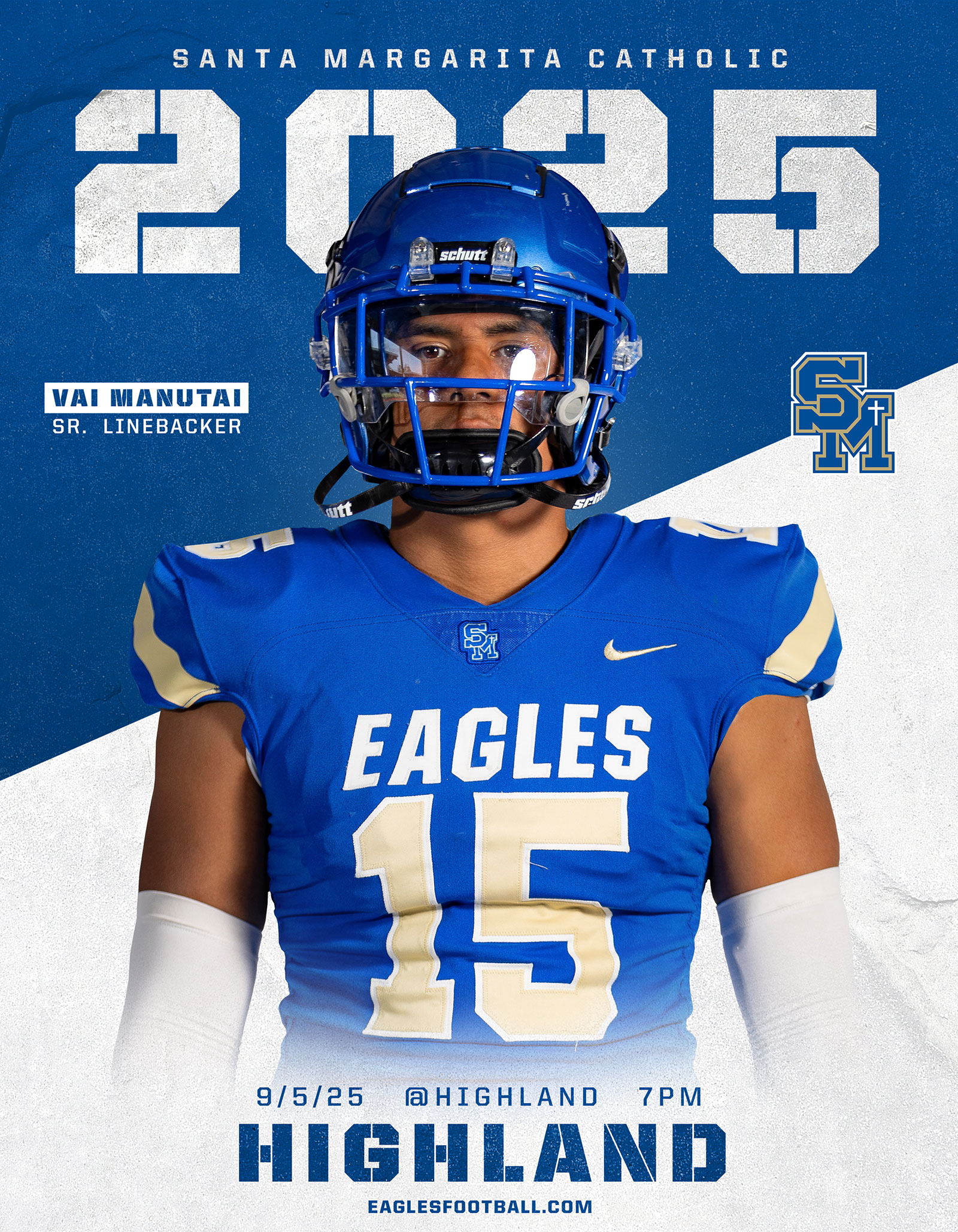 Santa Margarita Catholic Football game day program covers