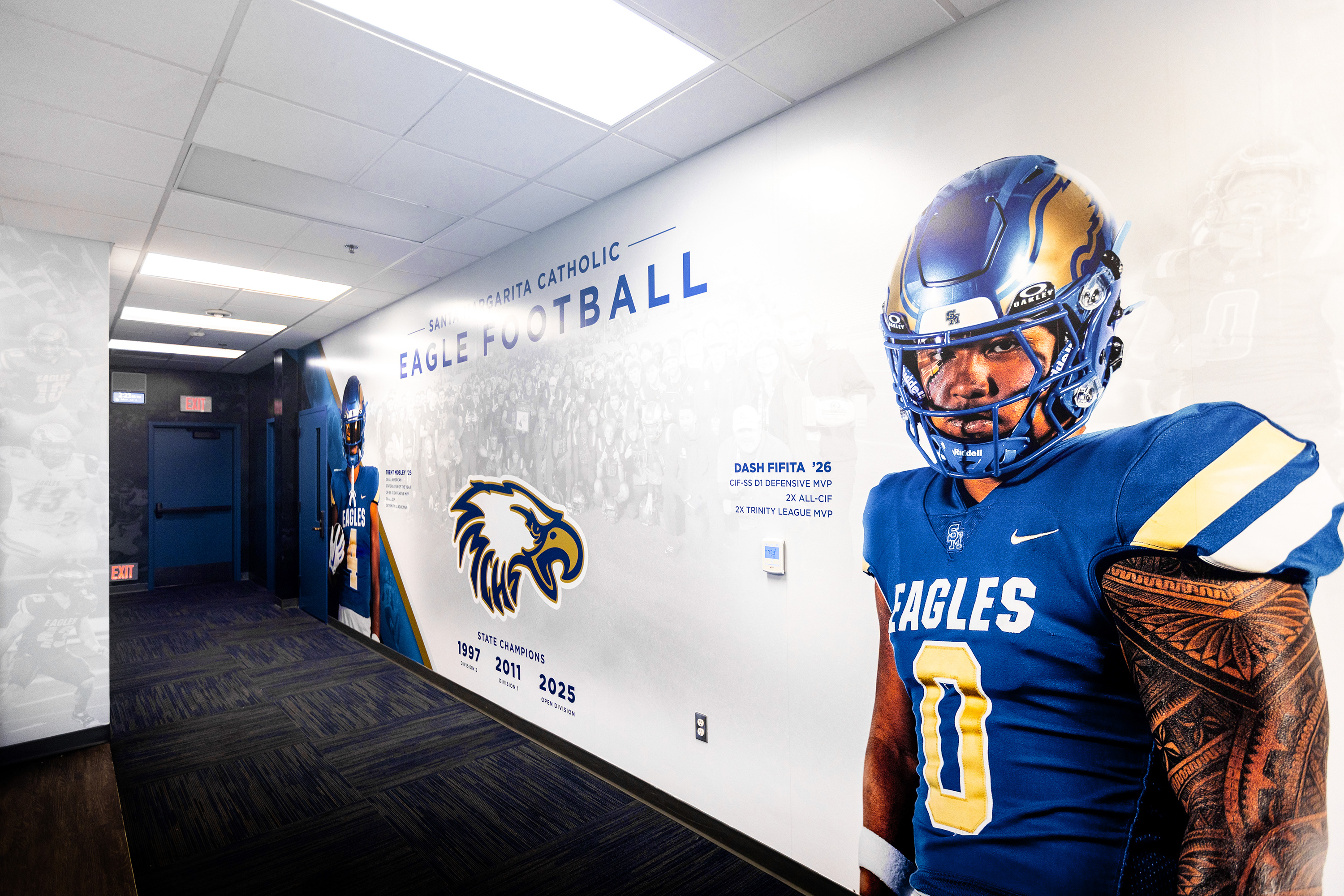 Football Office artwork for Santa Margarita Catholic High School