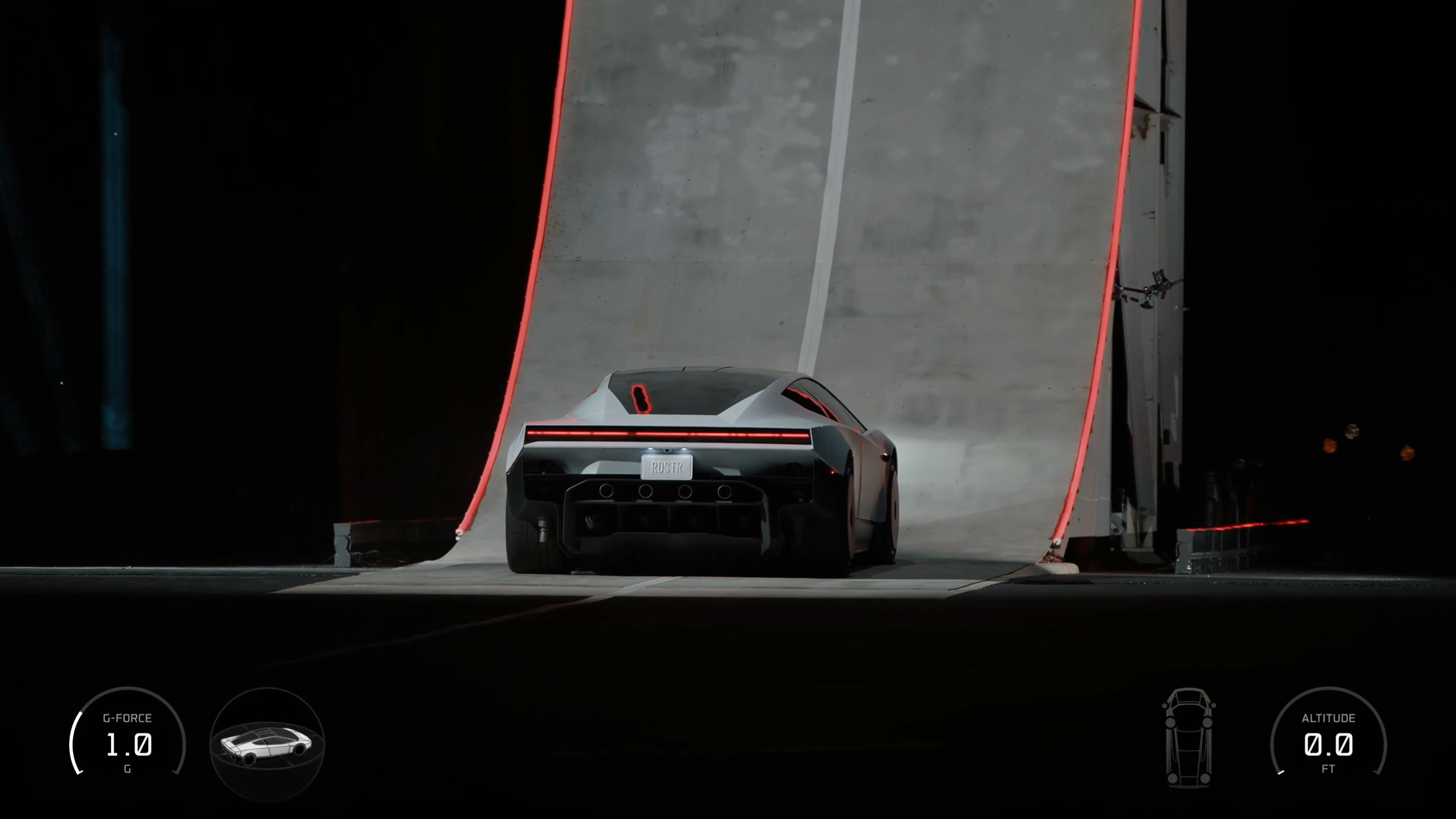 Tesla Roadster Reveal UI