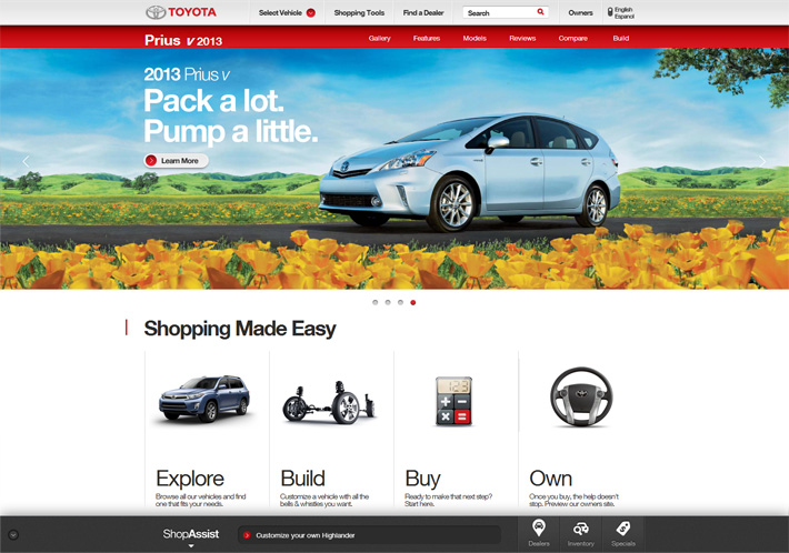Toyota.com Shop Assist
