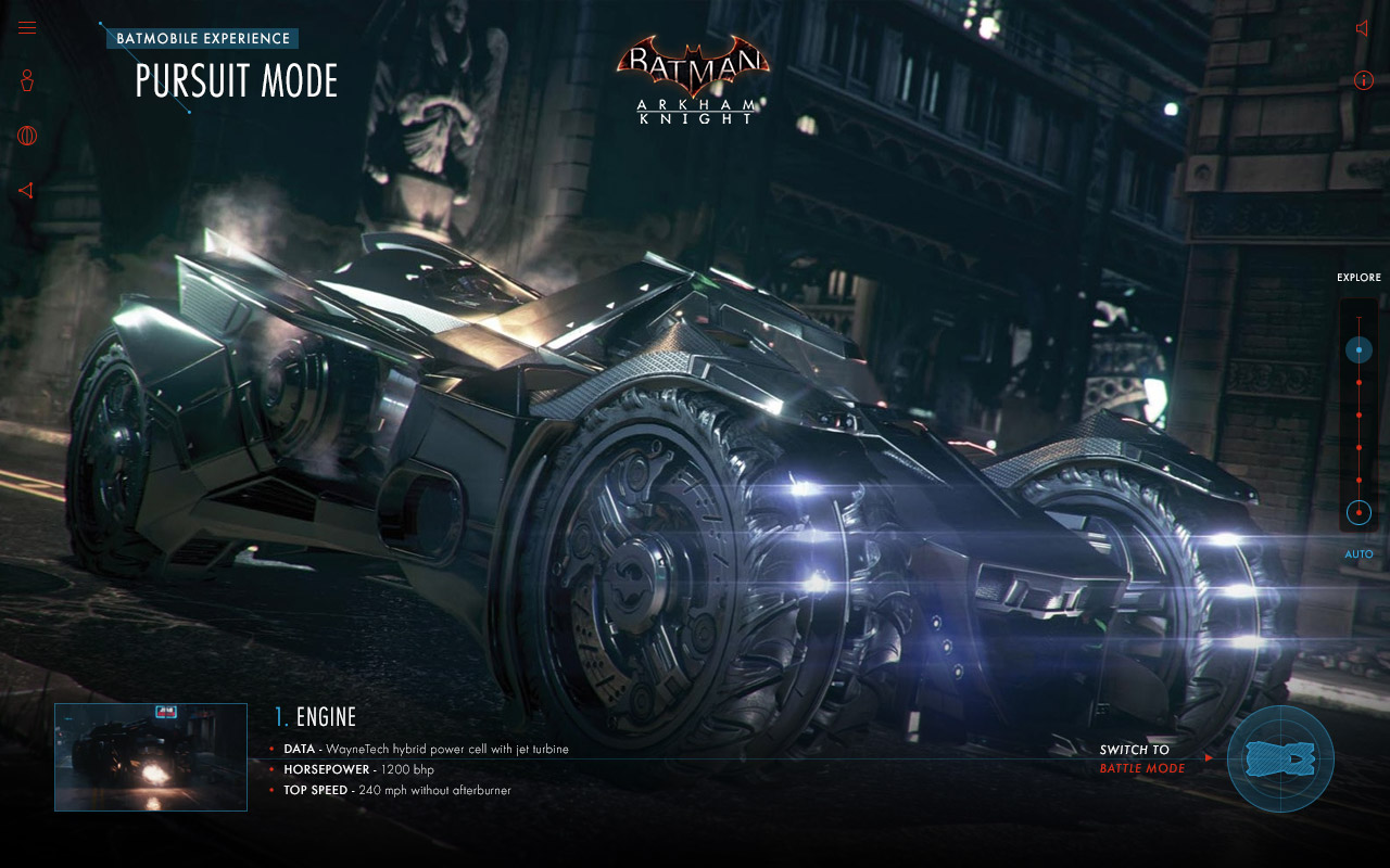 Batman: Arkham Knight Batmobile Experience