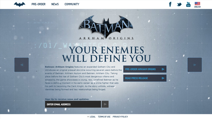 Batman: Arkham Origins Teaser