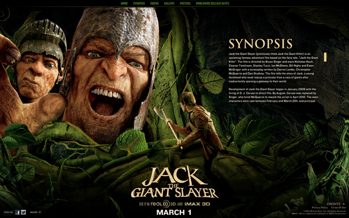 Jack the Giant Slayer Site