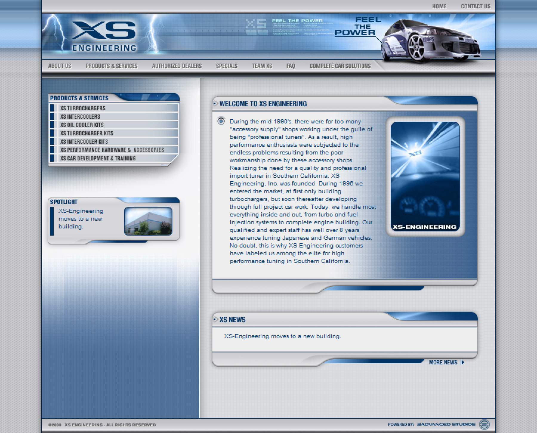 XS Engineering Website